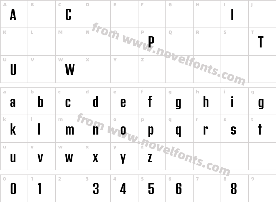 Address Sans Pro Cd SemiboldCharacter Map
