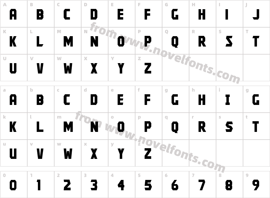 KroftsmannCharacter Map