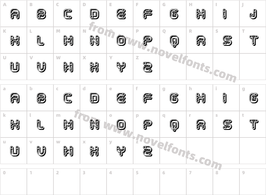 Krone RegularCharacter Map