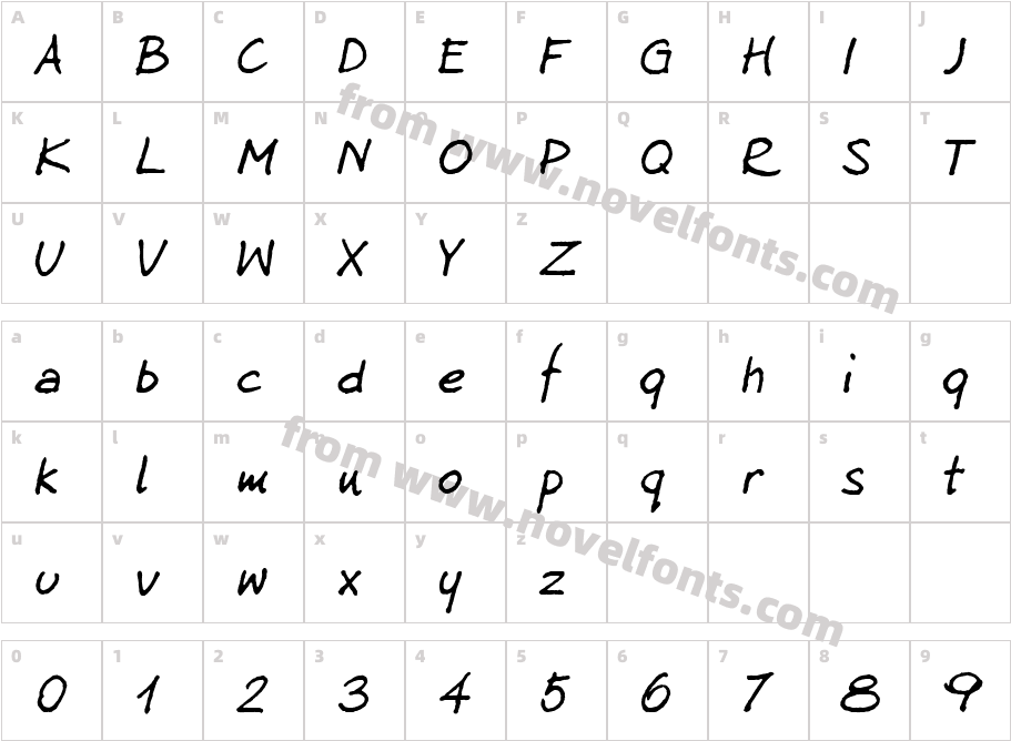 Kuba Reczny 2005Character Map