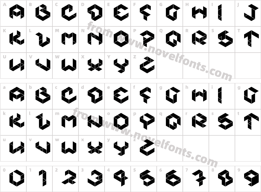 KubikmetaCharacter Map