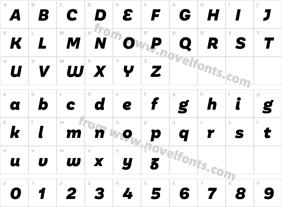 Aestetico Informal Black ItCharacter Map