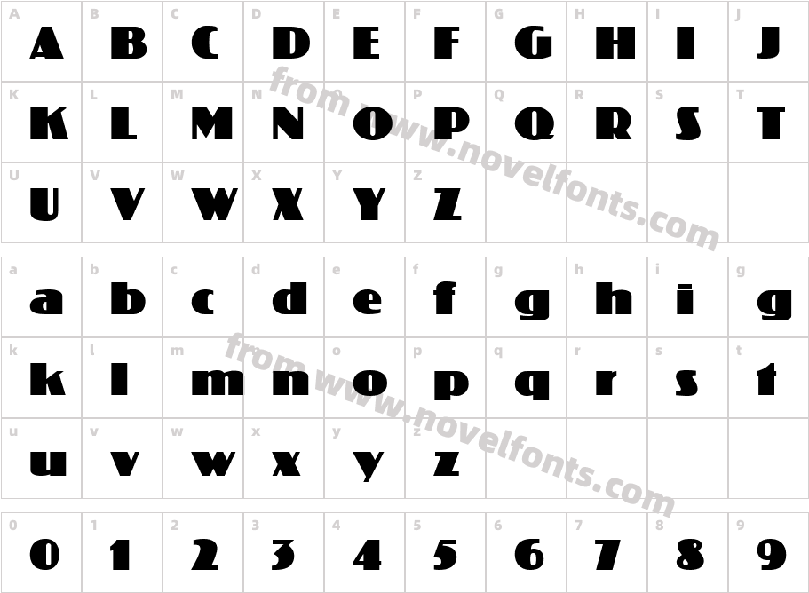 KudzuCharacter Map