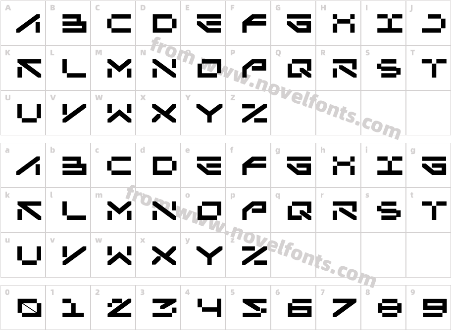 Aexir ExtendedCharacter Map