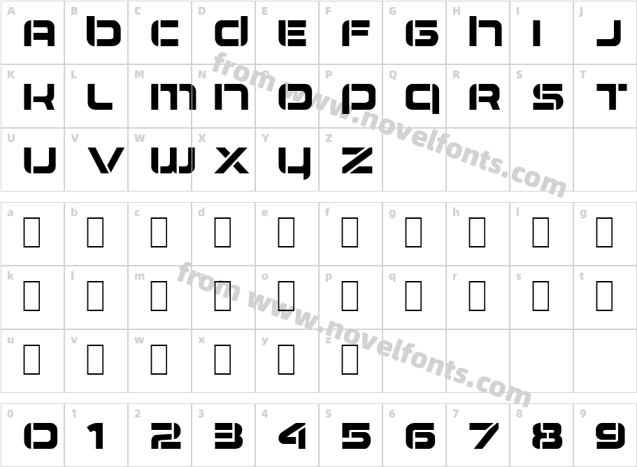 Airlock RegularCharacter Map
