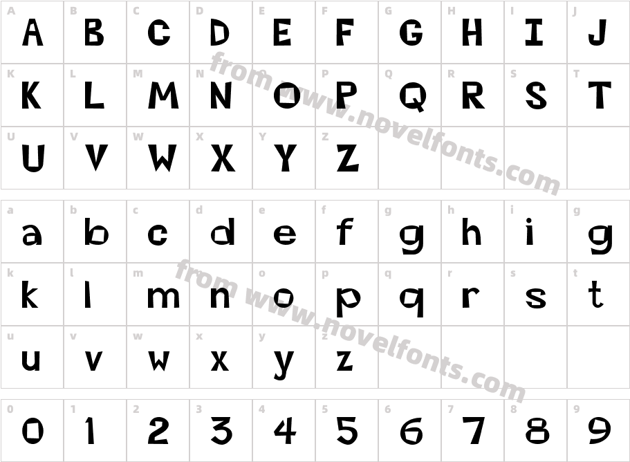 KwirkyCharacter Map