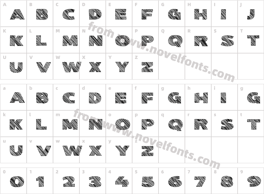 Kwixter SketchCharacter Map