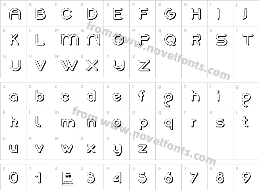 Akaju OutlineCharacter Map