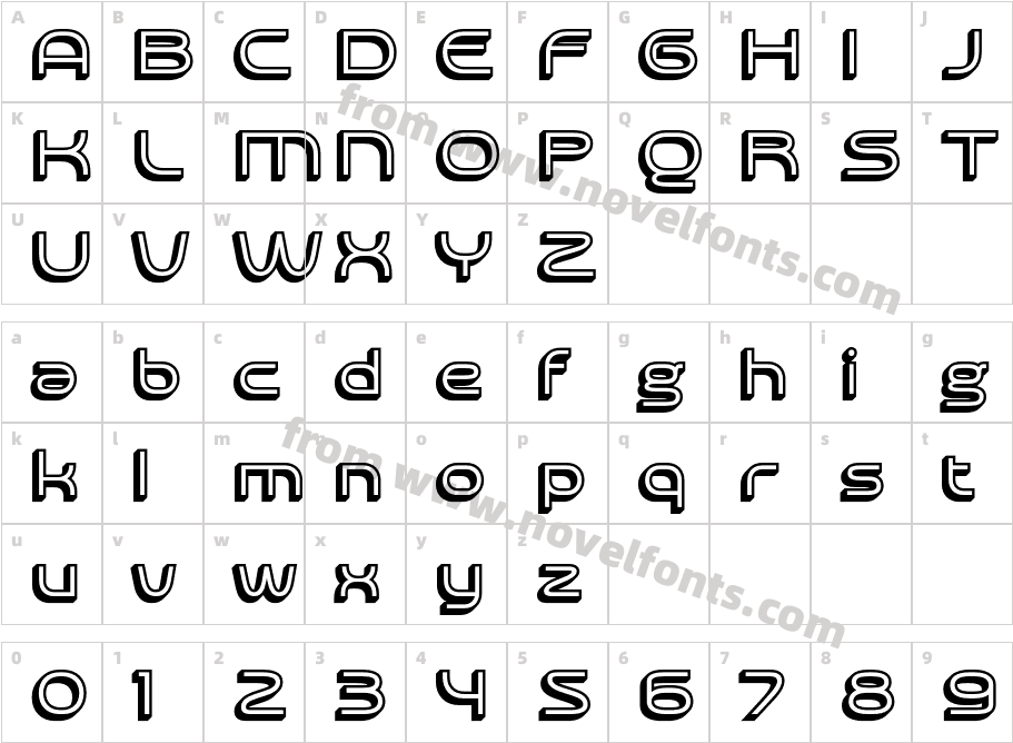 Akalime Extrude LeftCharacter Map