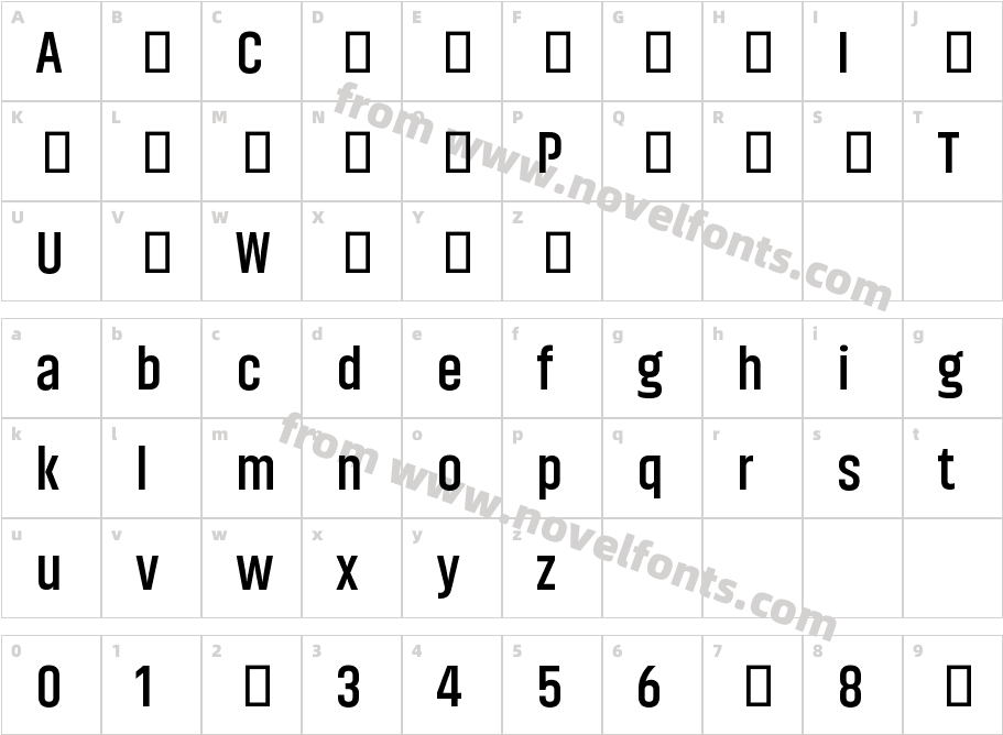 Akhand BoldCharacter Map