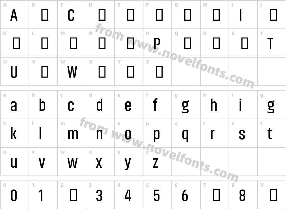 Akhand SemiboldCharacter Map