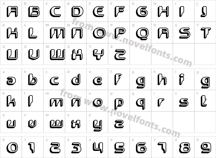Alavine Extrude LeftCharacter Map
