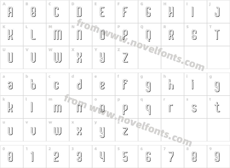 Alegra Solar BoldCharacter Map