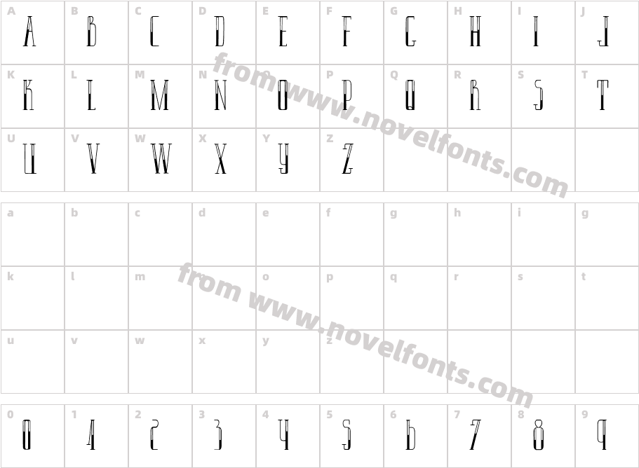 LAPANTOUFLEENORCharacter Map