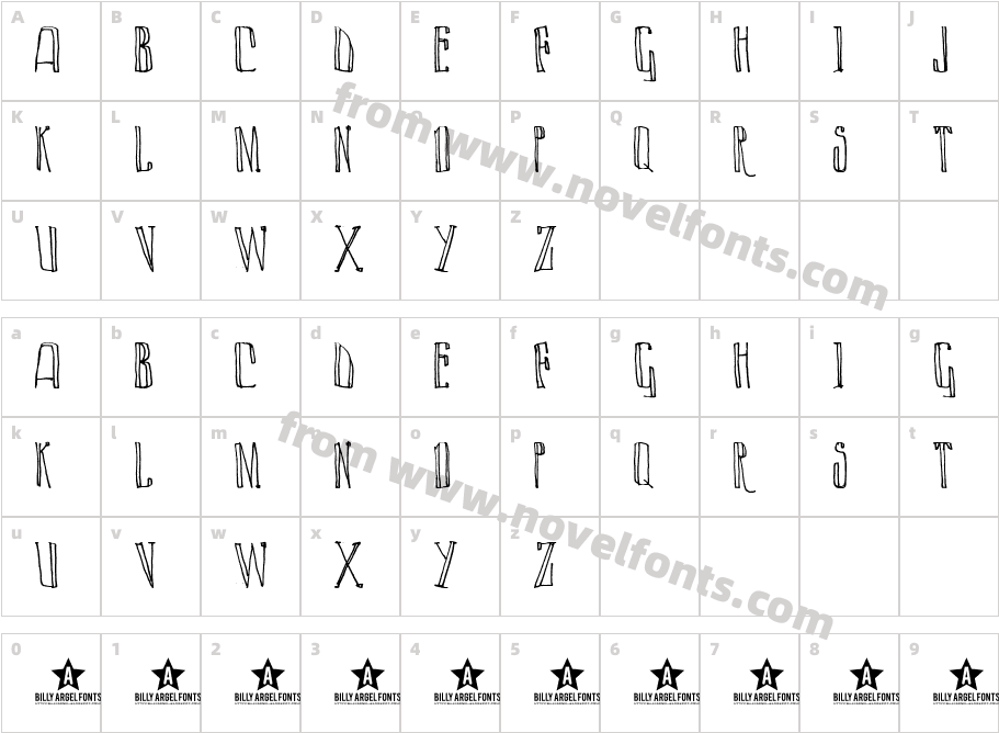 LAZY DAYCharacter Map