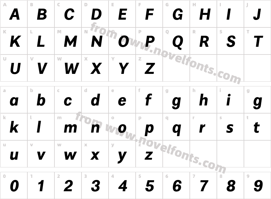 Alergia Normal BolditalicCharacter Map