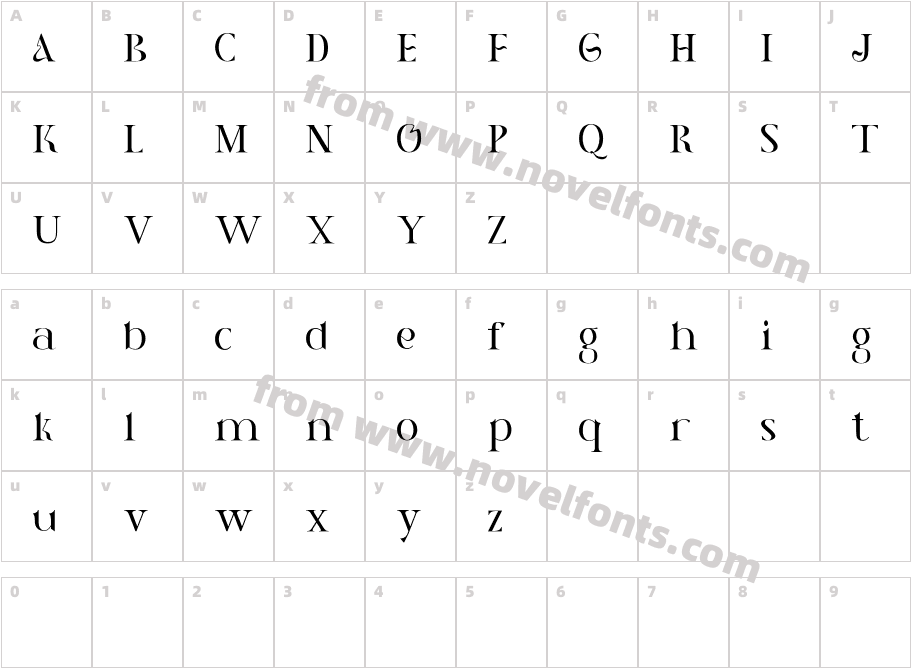 AlestynDEMO RegularCharacter Map