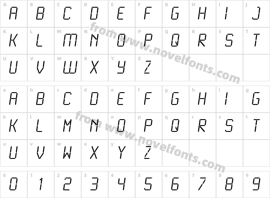 LCDCharacter Map