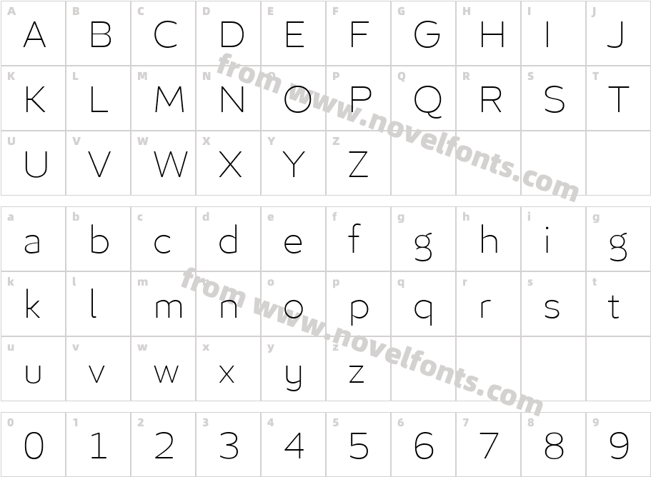 Algera ThinCharacter Map