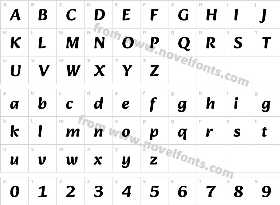 Alkatra BoldCharacter Map