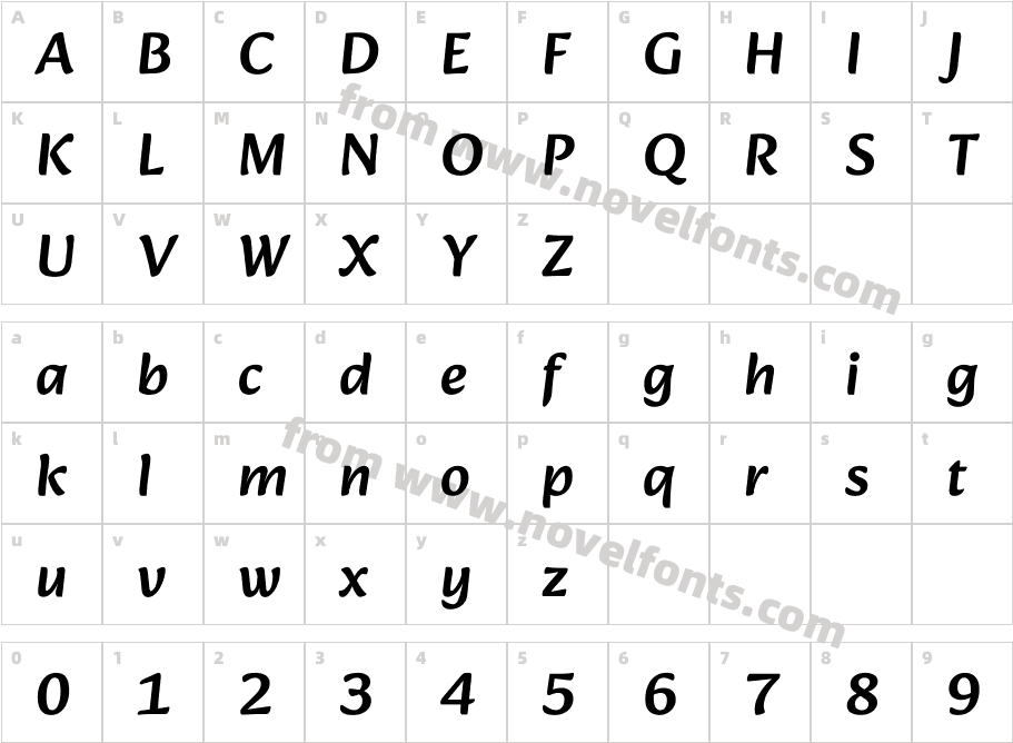 Alkatra MediumCharacter Map