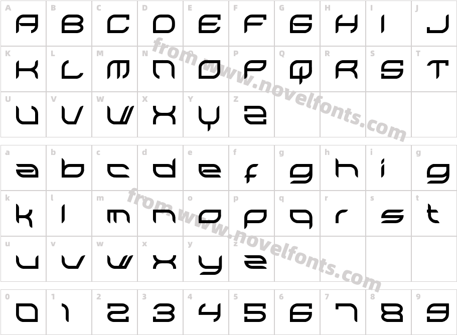 Allegias BoldCharacter Map