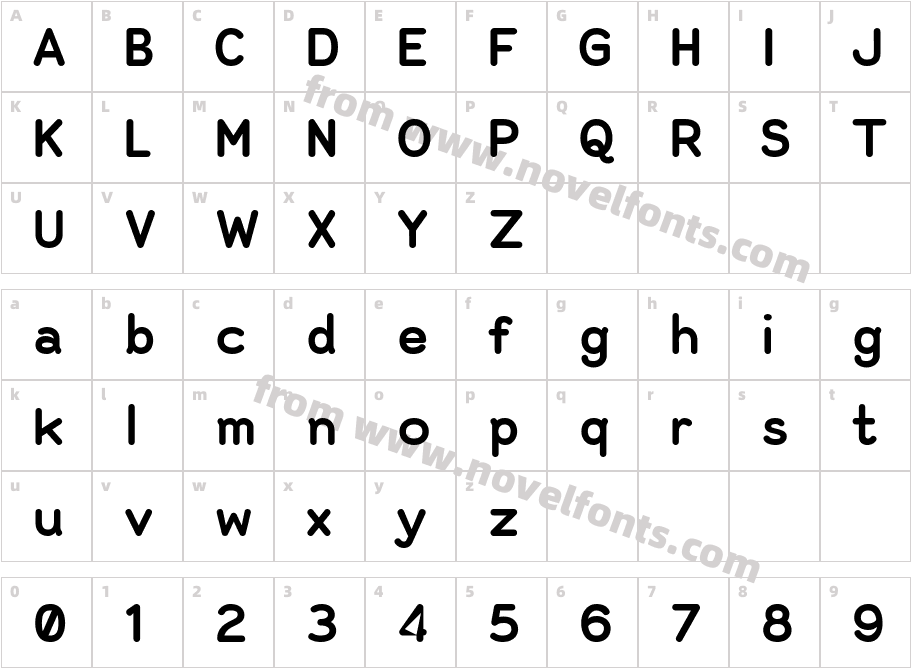 Alma Sans HeavyCharacter Map