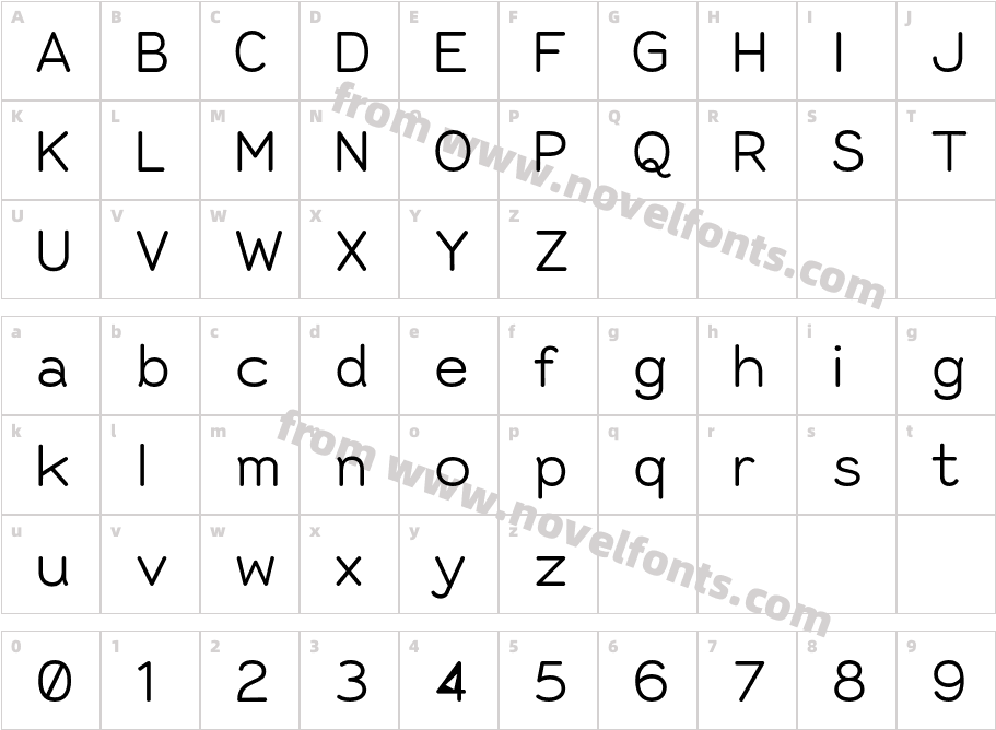Alma Sans RegularCharacter Map