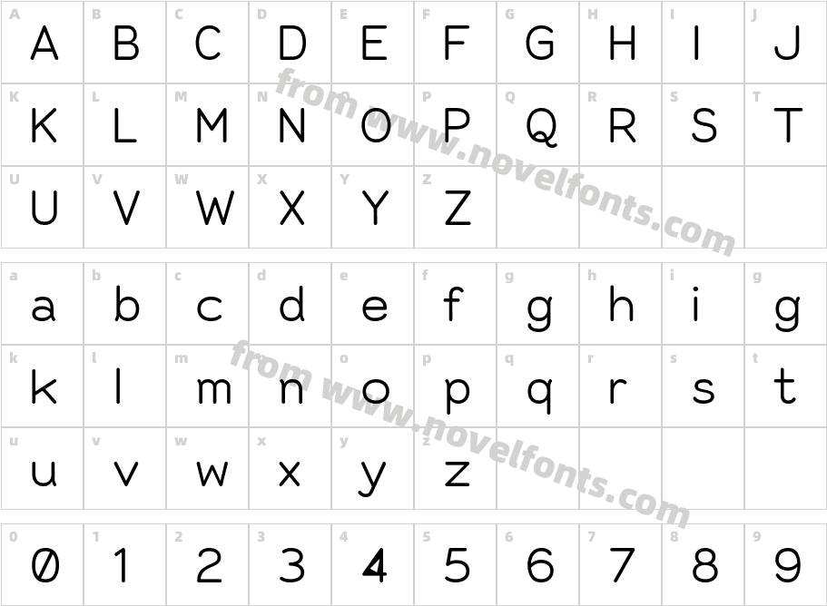 Alma Sans RegularCharacter Map
