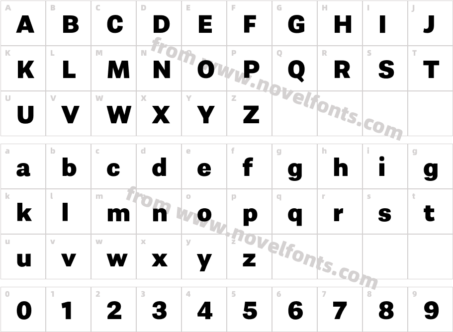 Almanach Extra BoldCharacter Map