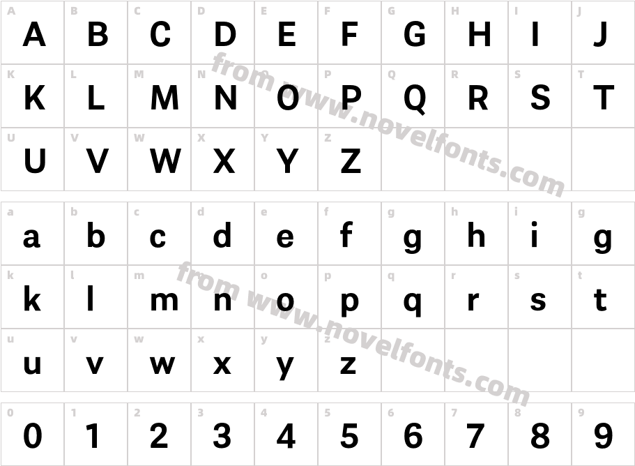 Almanach SemiboldCharacter Map