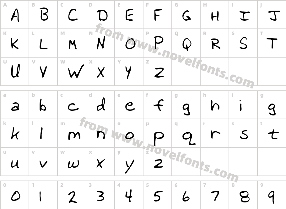 LEHN138Character Map