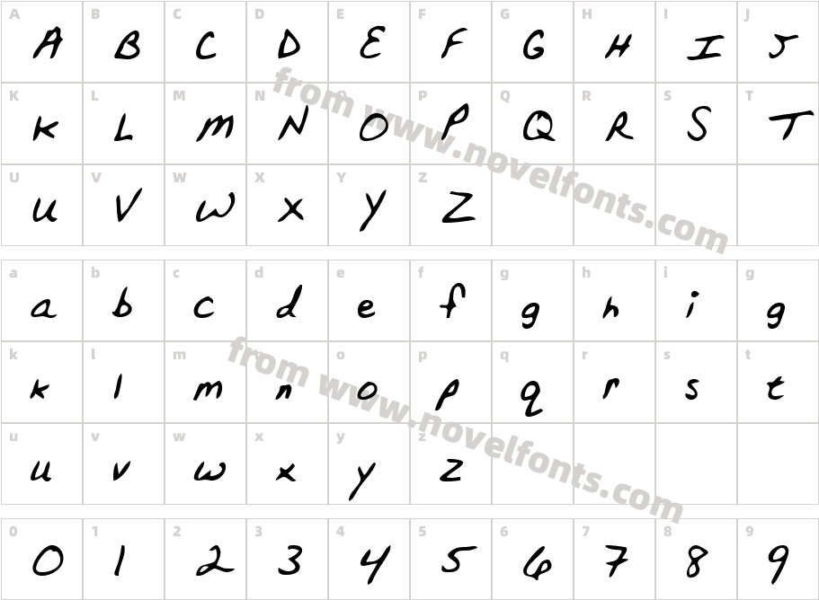 LEHN152Character Map