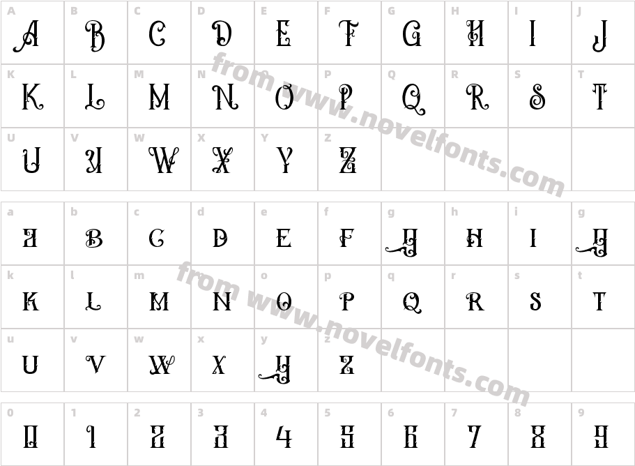 Altery One RegularCharacter Map