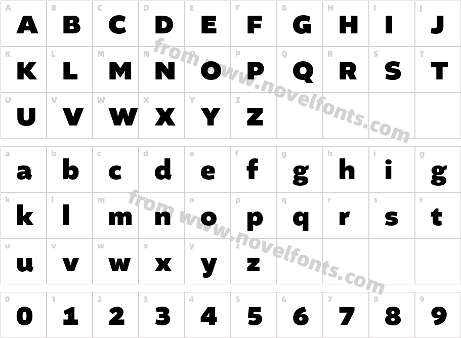 Altivo BlackCharacter Map