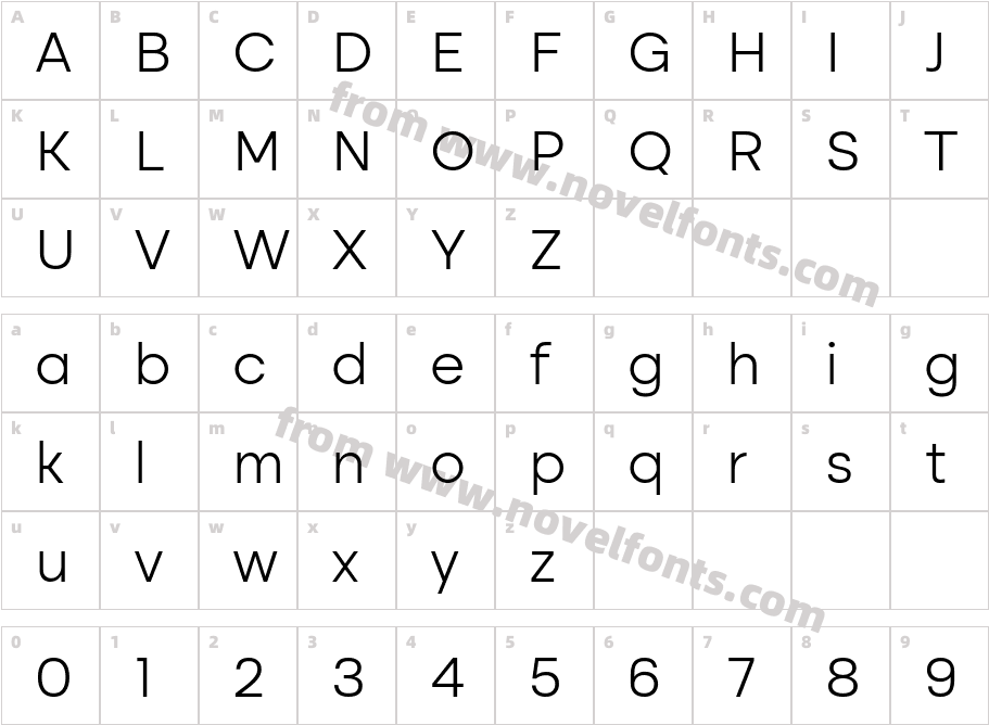 Altone LightCharacter Map