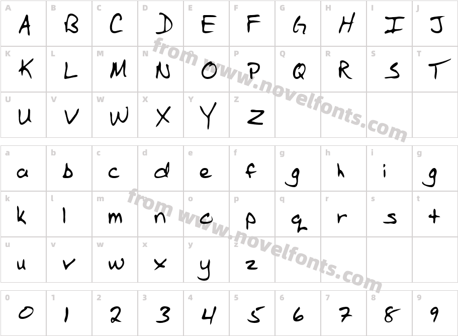 LEHN265Character Map