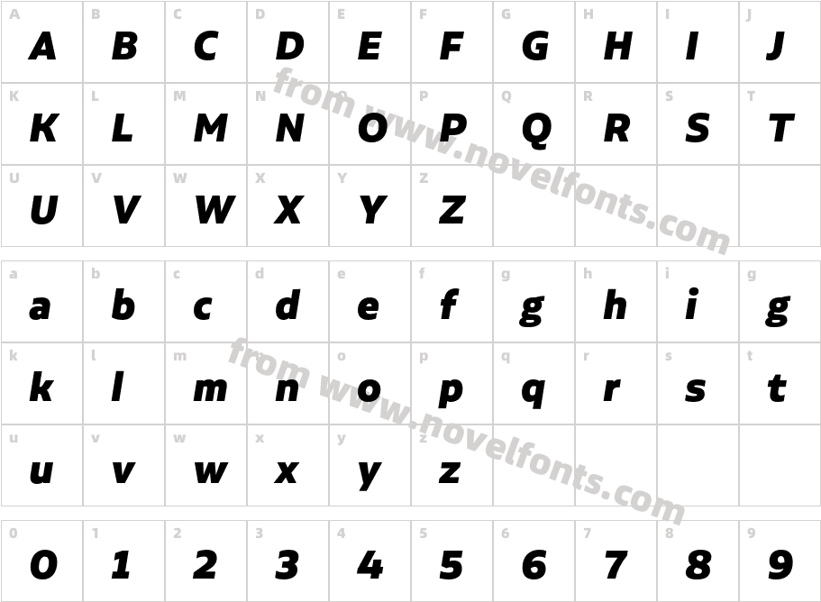 Alvar Essential Alt Black ItCharacter Map