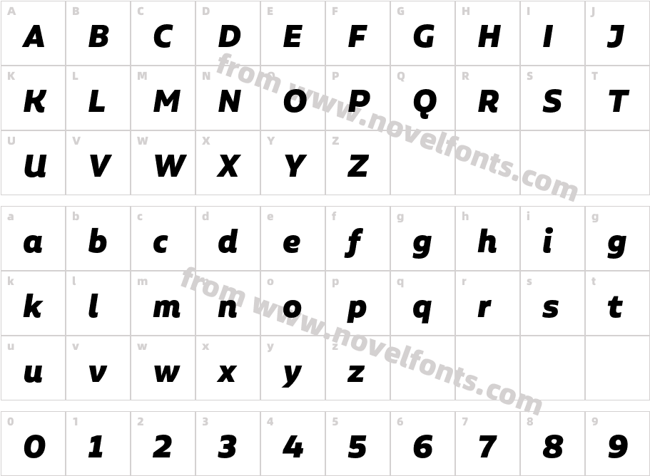 Alvar Essential Black ItCharacter Map