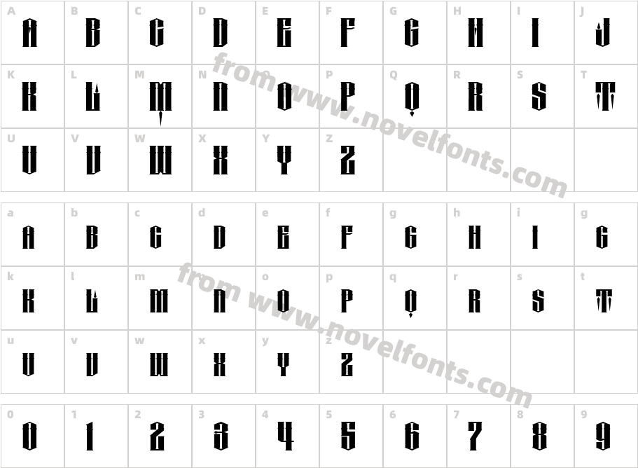 LHF Conclave SHARP regCharacter Map