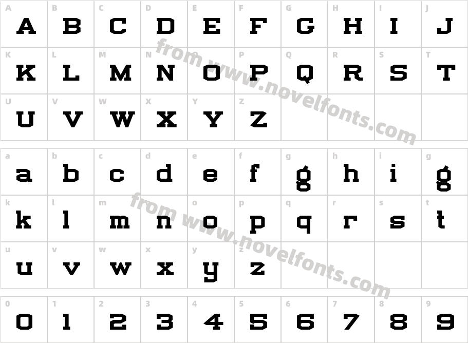 LHF Full BlockCharacter Map