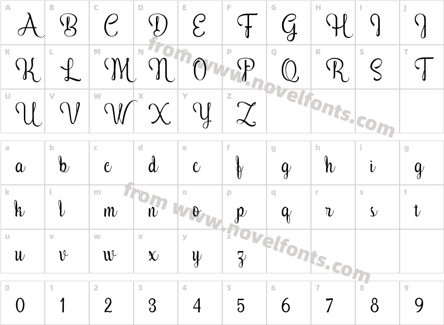 Amethyst Regular(1)Character Map