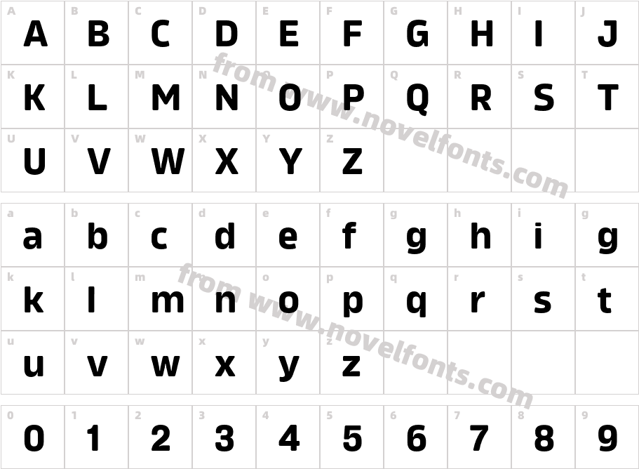 Amfibia BoldCharacter Map