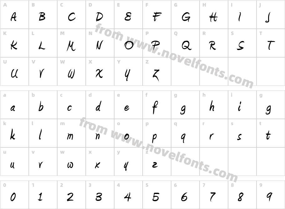 Amienne BoldCharacter Map