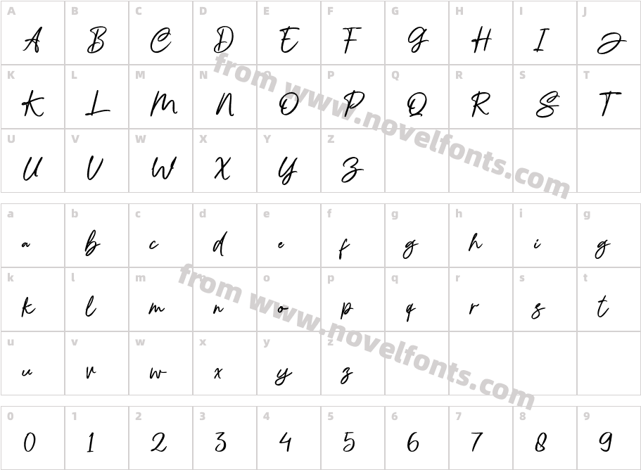 Amides BoldCharacter Map