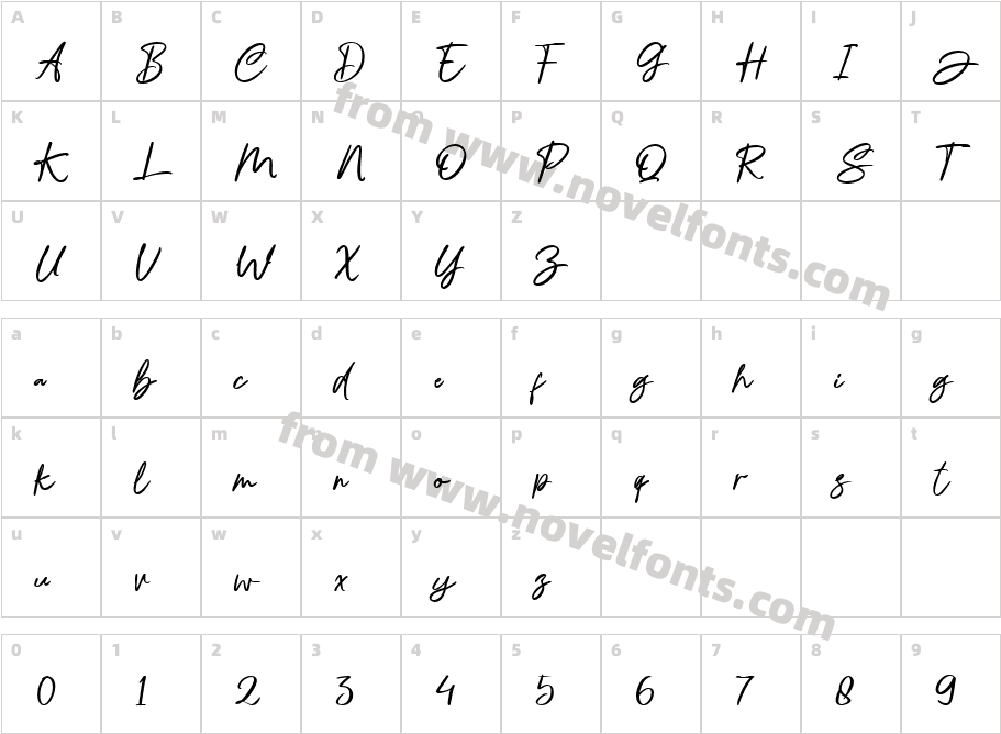 Amides BoldCharacter Map