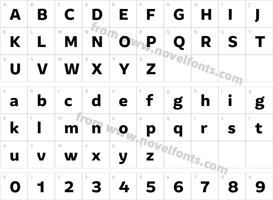 Amifer BoldCharacter Map