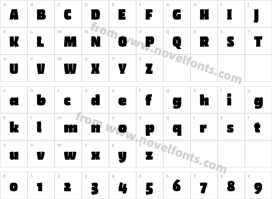 Amman Sans Pro BlackCharacter Map