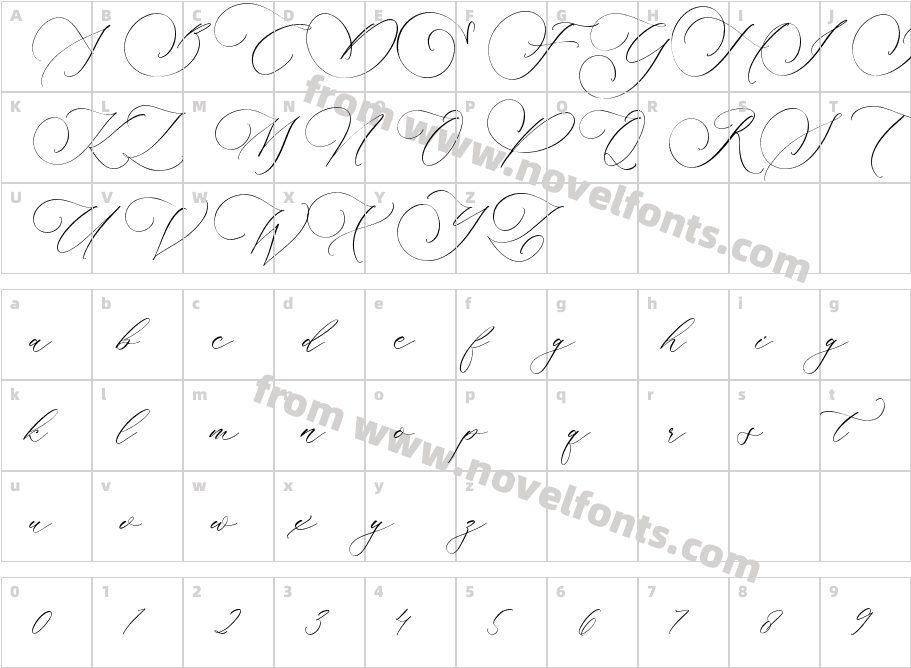 Amotthela InfiniteCharacter Map