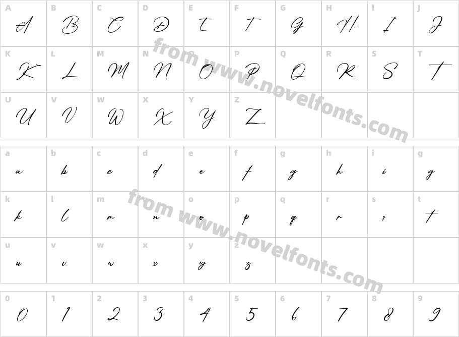 Amsterdam SignatureCharacter Map